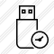 Flash Drive Clock Icon