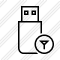 Flash Drive Filter Icon