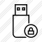 Flash Drive Lock Icon