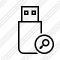 Flash Drive Search Icon