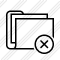 Folder Documents Cancel Icon