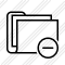 Folder Documents Remove Icon