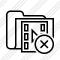 Folder Movie Cancel Icon