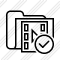 Folder Movie Ok Icon