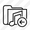 Folder Music Previous Icon