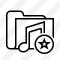 Folder Music Star Icon