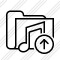 Folder Music Upload Icon