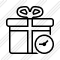 Gift Clock Icon