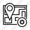 Map Location Settings Icon