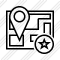 Map Location Star Icon