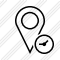 Map Pin Clock Icon