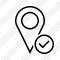 Map Pin Ok Icon