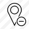 Map Pin Remove Icon