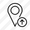 Map Pin Upload Icon