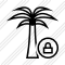 Palmtree Lock Icon