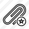 Paperclip Star Icon