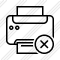 Print Black Cancel Icon