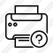 Print Black Help Icon