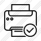 Print Black Ok Icon