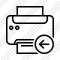 Print Black Previous Icon