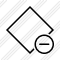 Rhombus Remove Icon