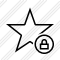 Star Lock Icon
