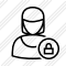 User Woman Lock Icon