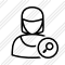 User Woman Search Icon