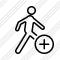 Walking Add Icon