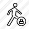 Walking Lock Icon