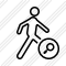 Walking Search Icon