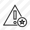 Warning Star Icon