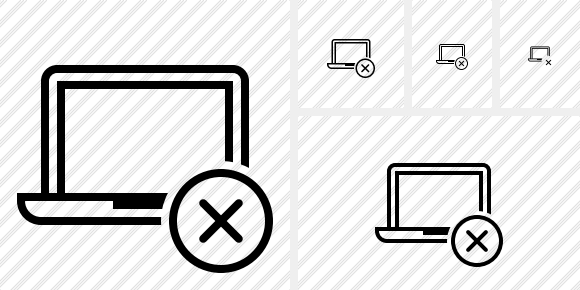 Laptop Cancel Icon