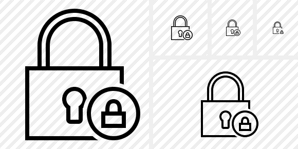 Lock Icon Outline Black Professional Stock Icon And Free Sets Awicons Com