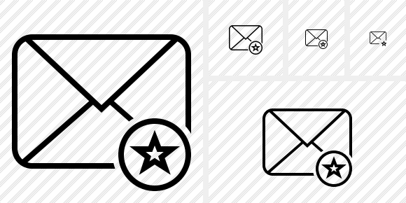 Mail Star Icon