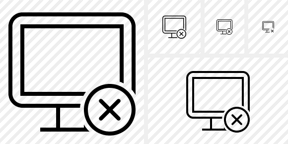 Monitor Cancel Icon
