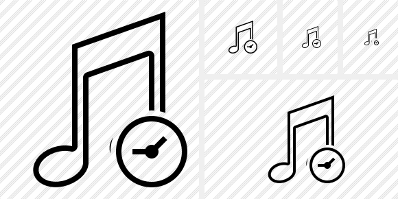 Music Clock Icon