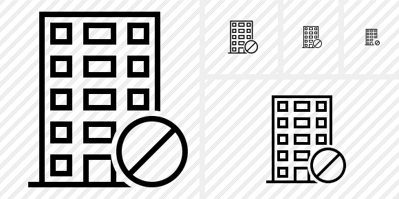 Office Building Block Icon