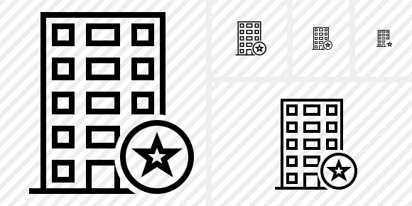 Office Building Star Icon