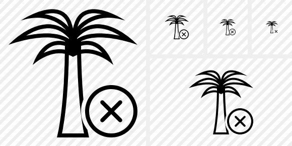 Palmtree Cancel Icon