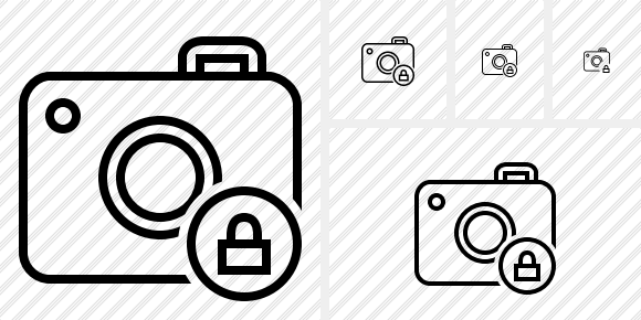 Photocamera Lock Icon