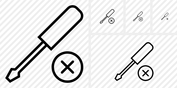 Screwdriver Cancel Icon