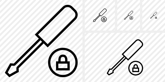 Screwdriver Lock Icon