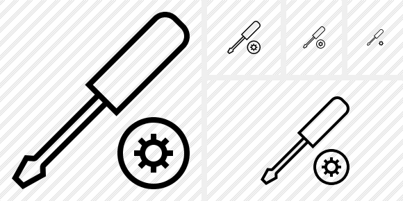 Screwdriver Settings Icon