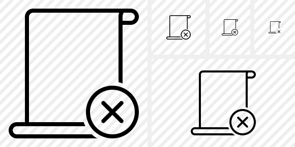 Script Blank Cancel Icon