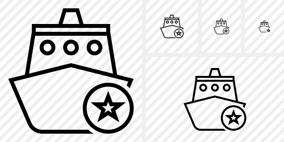 Ship 2 Star Icon