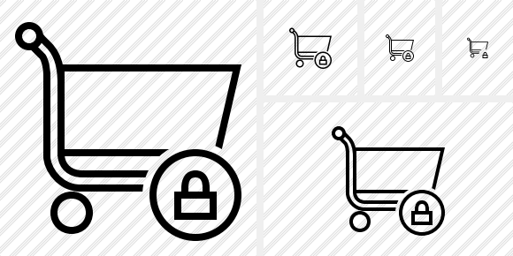 Shopping Lock Icon