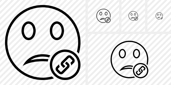 Smile Unhappy Link Icon