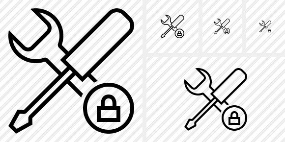 Tools Lock Icon