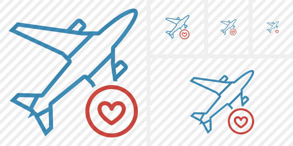 Airplane Favorites Icon